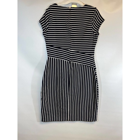 Banana Republic Navy Blue & White Striped Nautical Dress Bodycon size 10P D28 - Picture 6 of 8